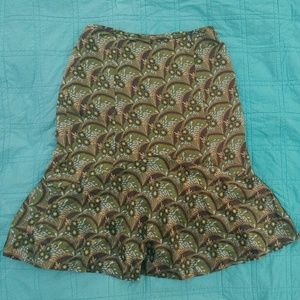 Ann Taylor Silk midi skirt